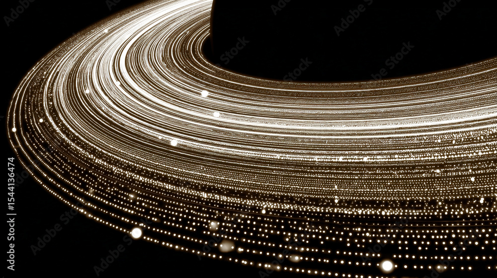 Poster pulsating wireframe sphere with coded lights glows against a dark background. abstract digital netwo