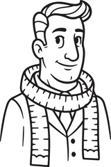 sketch of a man in a hat