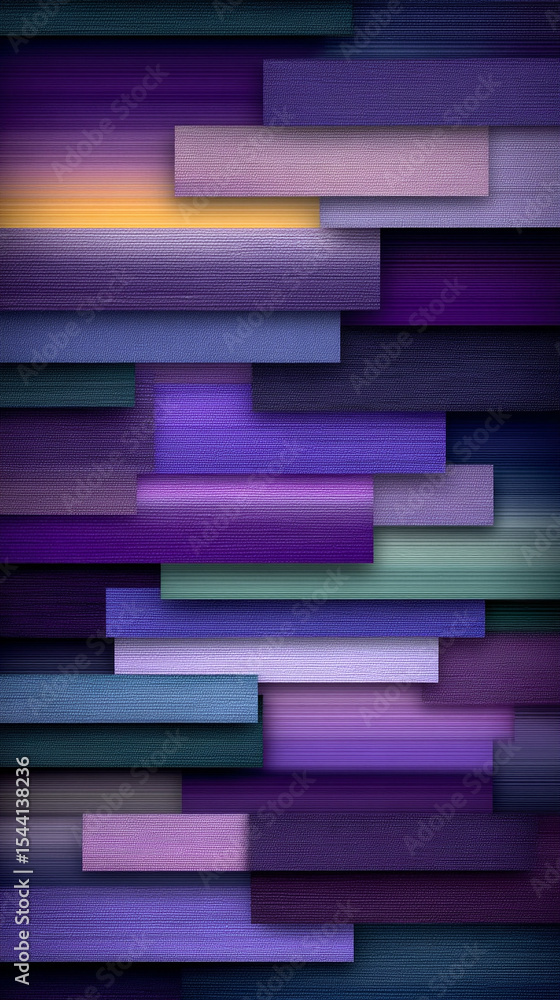 Poster purple technology background with horizontal lines and blocks. abstract digital backdrop representin