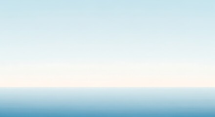 Serene Sky and Ocean Horizon A Minimalist Pastel Landscape