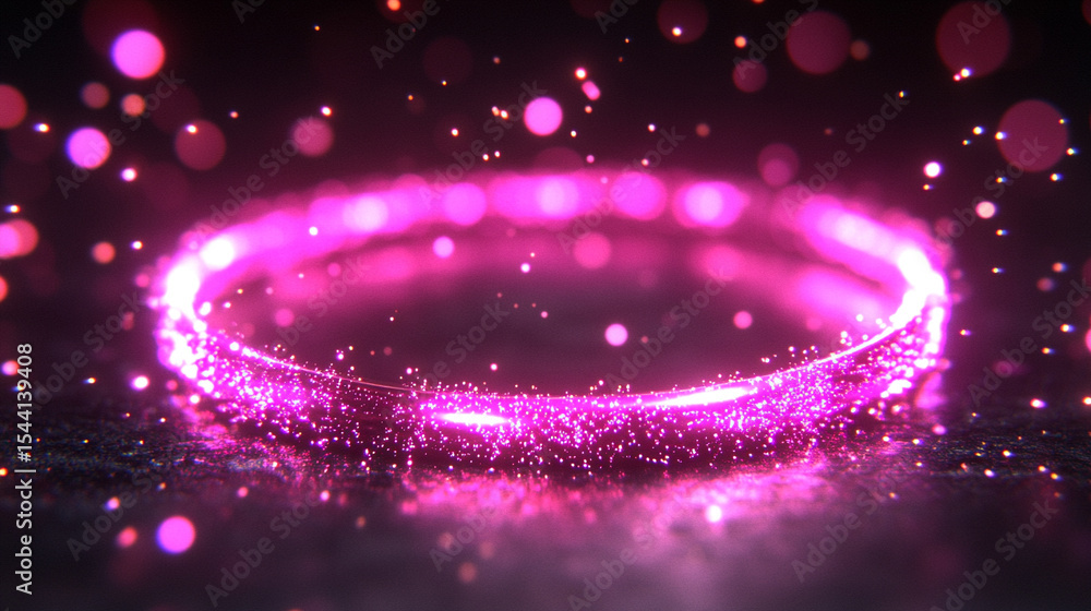 Poster high-tech futuristic sci-fi textured background with glowing neon elements, intricate circuit patter