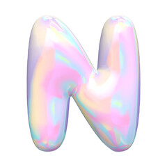 3d render of colorful letters and numbers