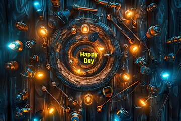 happy fathers day and best happy dad day abstract templates background 