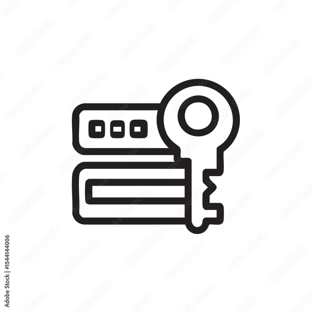 Poster secure data storage with key access for information protection