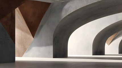 Minimalist and Modern 3D Civil Engineering-Themed Background with Structural Forms, Concrete Textures, Metallic Accents, and Geometric Architecture Elements.