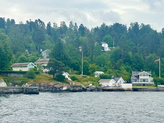 Fjord village In Oslo. Norway 
