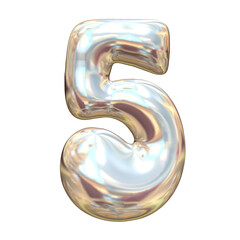 3d render of colorful letters and numbers