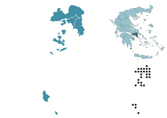 Set maps of Attica region