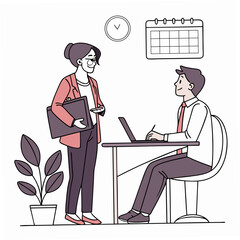 Professional business colleagues meeting office discussion