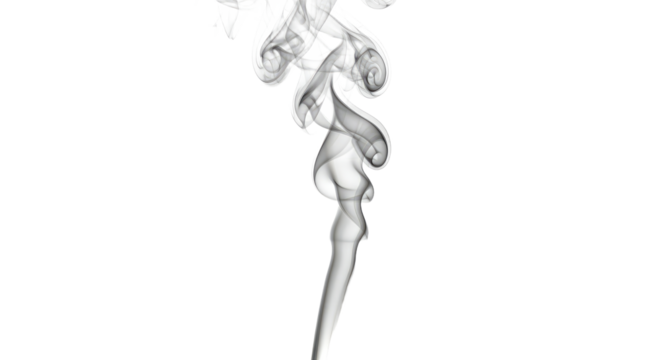 Abstract Smoke Design on White Background 2.
