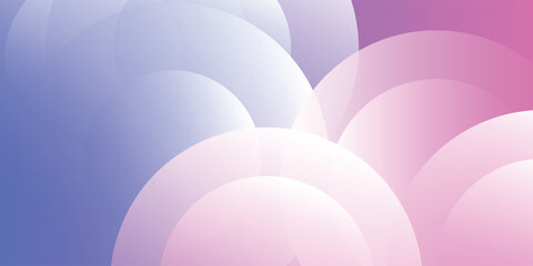 Minimalist banner background Blue and pink gradient . circle. Modern designe background vector eps10