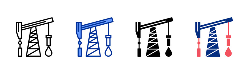 Petroleum icon sheet multiple style collection