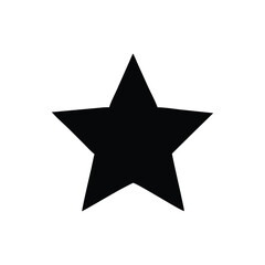 Bold Black Star Icons Vector Set for Celestial Themes and Creative Design Projects