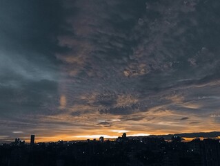 time lapse clouds, sunset