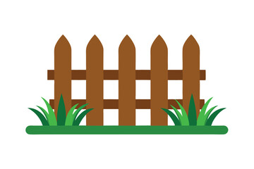 Charming Wooden Fence with Lush Green Grass Rustic Backyard Design
