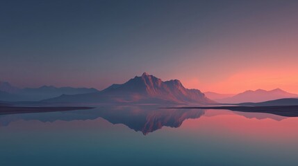 Obraz premium sunrise over the lake