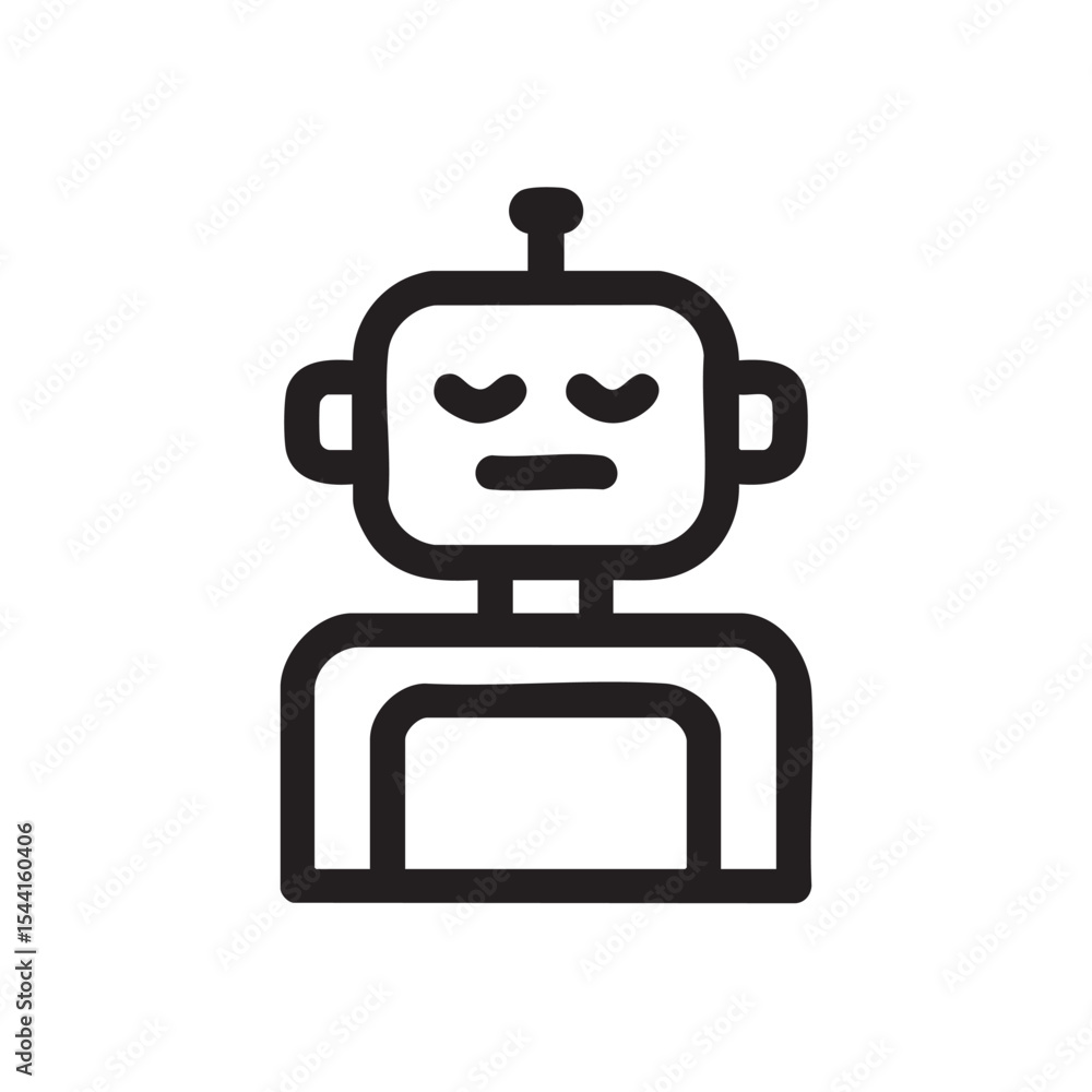Poster friendly robot character design for modern creative projects