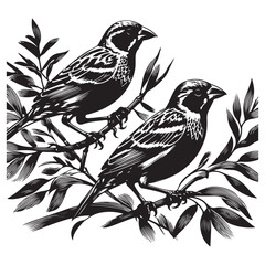 vector illustration of a bird