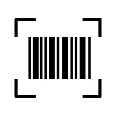 Barcode scaning icon. Vector bar code, on white background.

