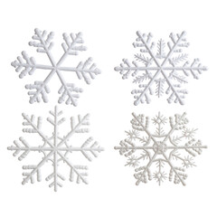 Realistic Snowflakes Pack – Transparent PNG Winter Elements