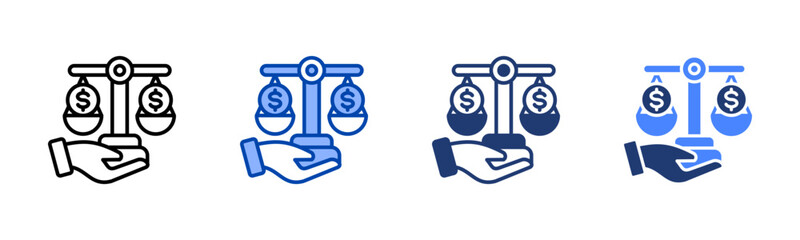 Equity icon sheet multiple style collection