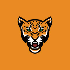 tiger head vector illustration