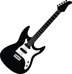 Obraz premium Musical Instrument Silhouettes, Vector Icons, Guitars, Drums, and More, Musicians