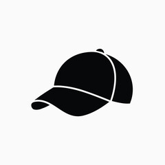 baseball hat icon fully editable vector template
