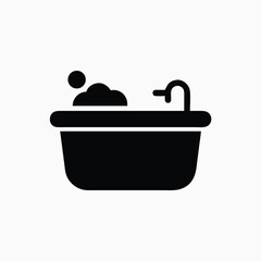 bath icon fully editable vector template