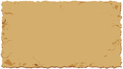
Distressed, blank parchment paper with torn, jagged edges, offering a vintage and rustic background for various design projects.