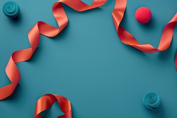 Pixel Perfect Picture of High Angle Ribbons with Ball