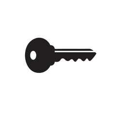 key icon isolated on white background. vector illustration