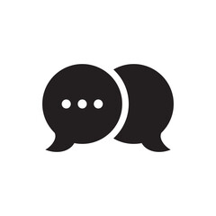 Chat icon illustration isolated vector sign symbol