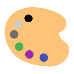 Palette vector illustration