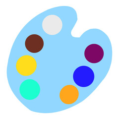 Palette vector illustration