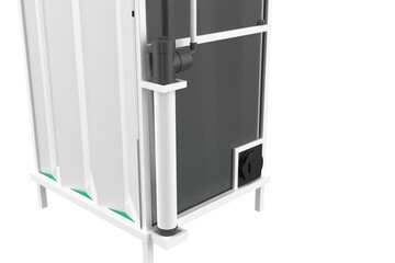 Modern Sterilization Chamber for COVID-19 Virus Prevention and Public Health Safety. Advanced Disinfection Booth Ensuring Hygiene and Protection in Commercial, Retail, Office and Public Entry Areas.