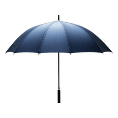 Obraz premium Isolated Blue Umbrella on Transparent Background for Graphic Design