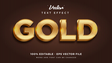 Gold 3d editable text style effect with grain texture
light reflection