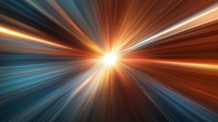Obraz premium Abstract 3D rendering of colorful light beams and shadows creating dynamic shapes 
