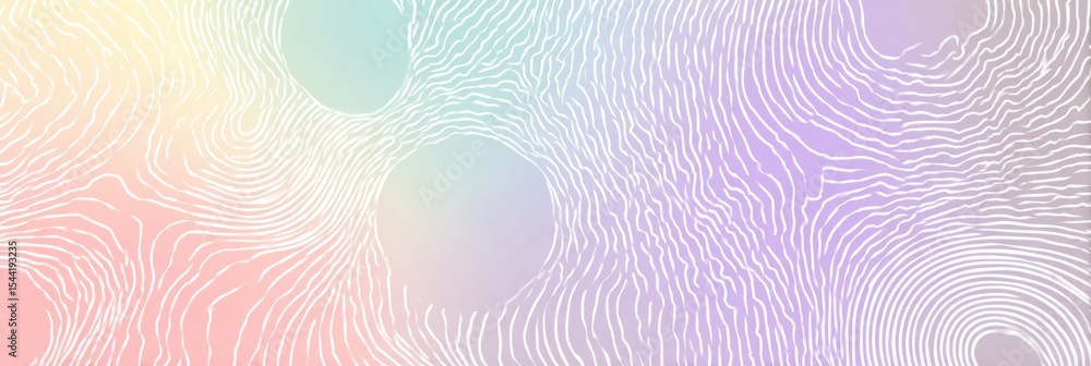 Poster calming pastel design featuring subtle nerve patterns creates a serene atmosphere for relaxation and