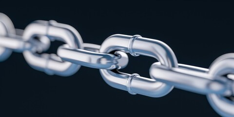 Naklejka premium close up of chain