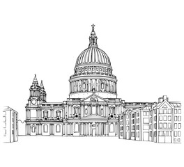 St. Paul’s Cathedral line art, St. Paul’s Cathedral – Architecture, History & Tours