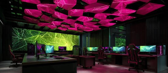 "Digital Comfort Zone: Interior Decor with High-End PC Setup"

"Smart Space Design: Computer-Focused Interior Background"

"Minimalist Office Setup with High-Tech Computer Aesthetic"