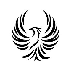 phoenix bird vector logo