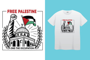 Naklejka premium Arabic Calligraphy vector type for country of Palestine. Translated, Palestine.