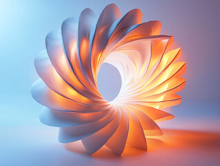 Abstract Light Spiral