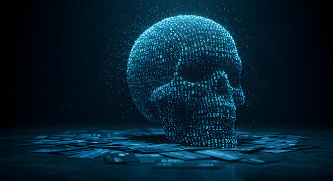 Digital Skull: Cyber Security Threat