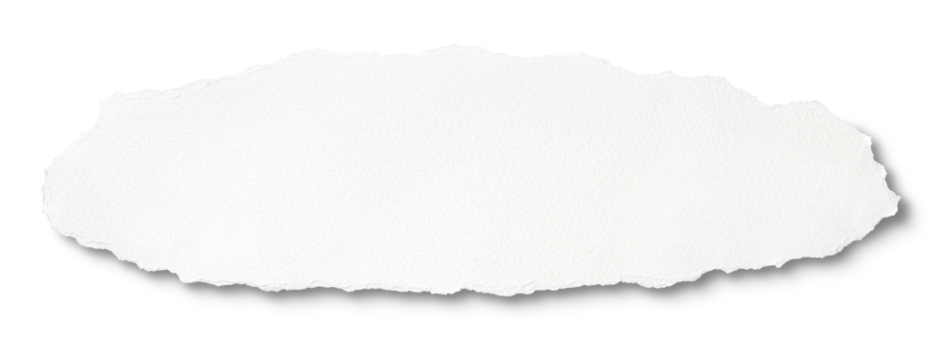楕円形に切り取られた白い画用紙のテクスチャー