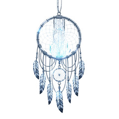 Modern Dreamcatcher with Circuits Instead of Feathers