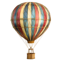 Wandcirkels Ballonnen Vintage Hot Air Balloon with Vibrant Colors  © Farhan